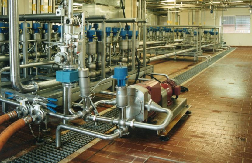Floor drains in production areas can be monitored for product loss