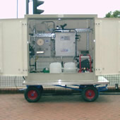 Trailer mounted effluent water monitoring TOC pH turbidity kiosk